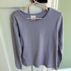Lavender Hanna Andersson cotton long-sleeved t-shirt